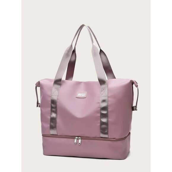 NEW SHEIN BEICHAD Zipper Around Travel Bag Color Dusty Pink - Picture 1 of 10